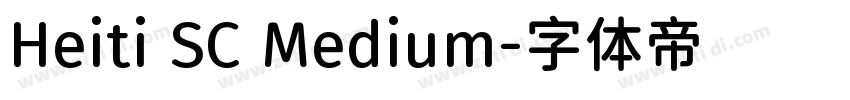 Heiti SC Medium字体转换